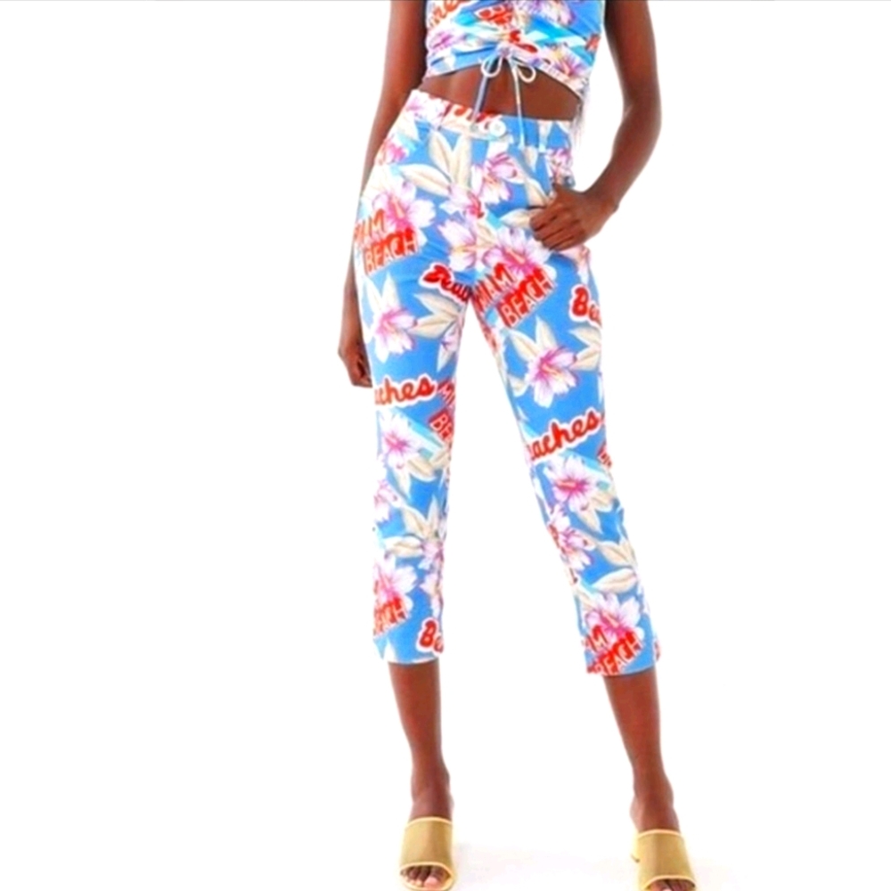 URBAN OUTFITTERS Miami Beach Print Pants